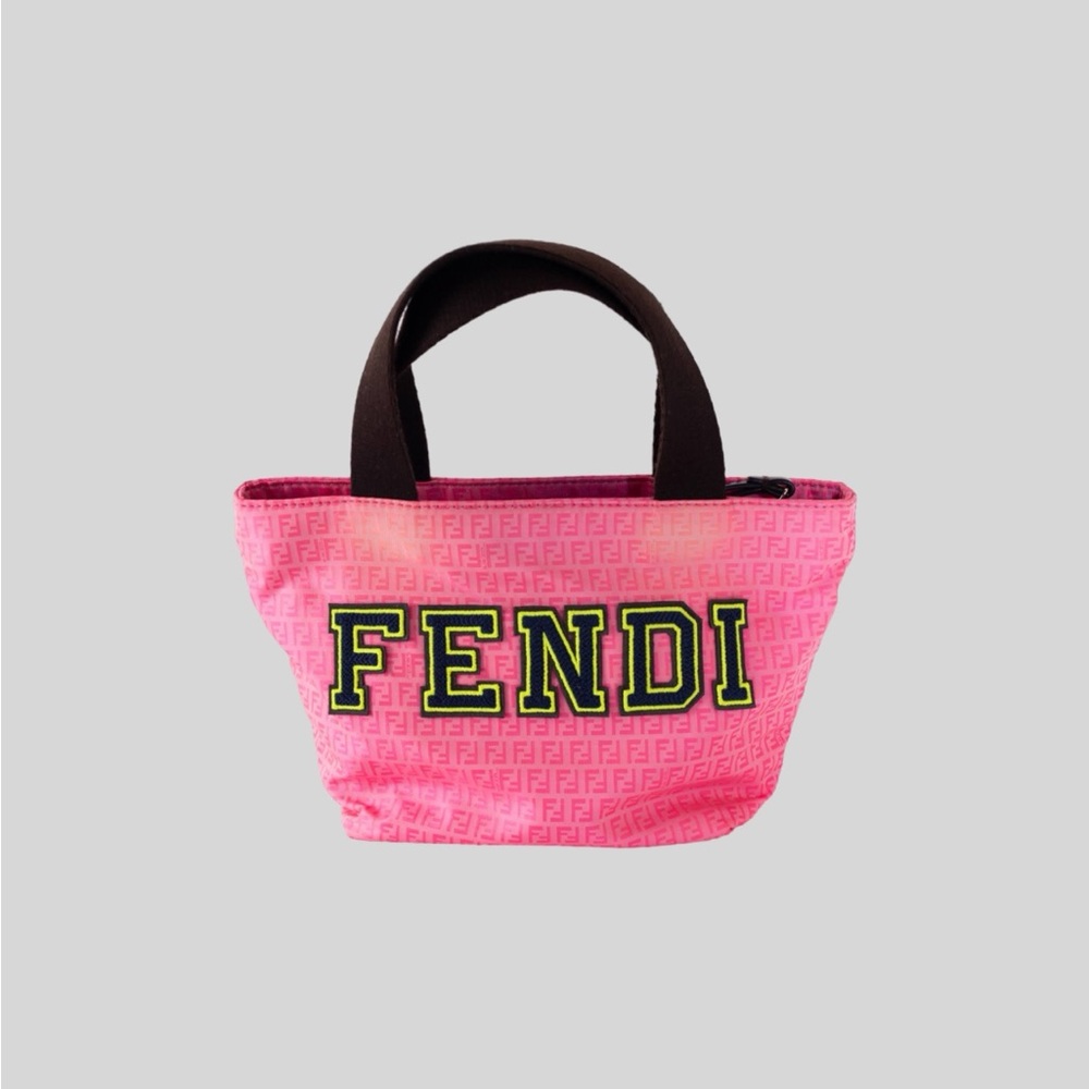 SOLD Fendi Pink FF Nylon Baby Tote